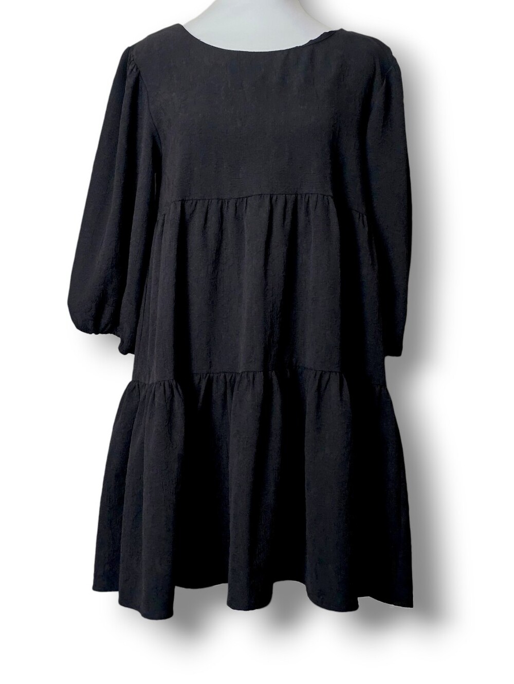 BB Dakota Steve Madden 'The Rules' Flowy Tiered Cottage Mini Dress - Size Small - Picture 3 of 9